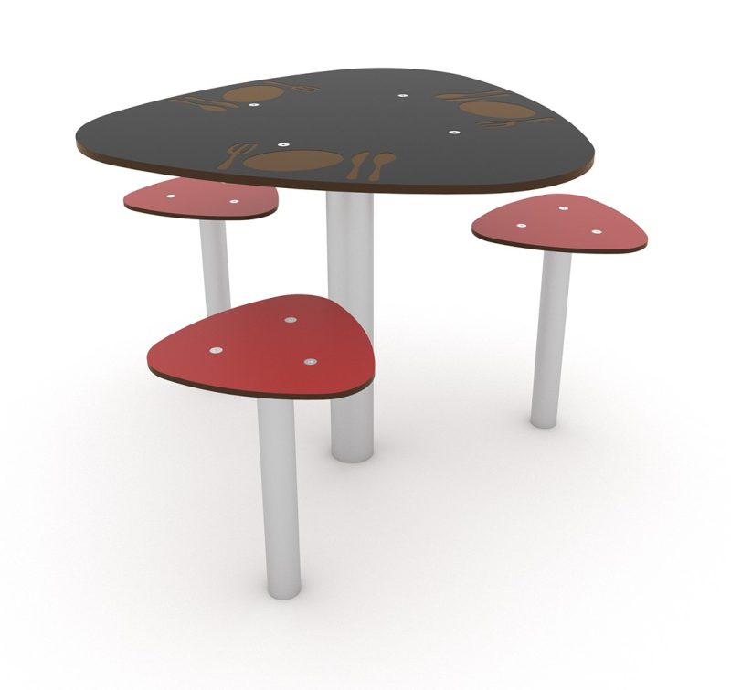 Kuva tuotteesta Pöytä ja 3 istuinta hiekkalaatikkoon V 0816, Kuva 3
